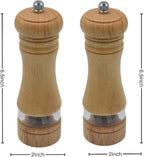 Classic Salt and Pepper Grinder Set, Refillable Salt and Pepper Mills, Manual - Image 2