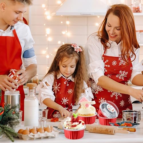 Red Mini Cake Pans with Lids, 5oz Round Mini Loaf Pan ZOXILEN, 30Pack - Image 5
