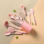 Kitchen Utensils Set-12 Pieces Silicone Cooking Utensils Set 392°F Heat - Image 8