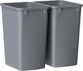 ROOMTEC Lightweight and Durable Slim Trash Can, 35QT Kitchen Trash Can by ROOMTEC