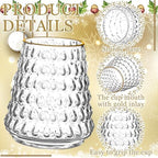 Didaey 4 Pcs Christmas Tree Glass Cups 10 oz for Coffee Tea Milk - Image 4