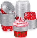 Umigy 100 Pcs Christmas Aluminum Foil Baking Cups with Lids, Snowflake,Tree by Umigy