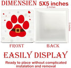 Farmhouse Christmas Decor, Christmas Decorations Indoor, Red Dog Paws - Image 2