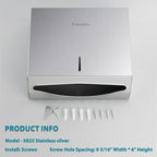 Paper Towel Dispenser Wall Mount: Large Capacity Commercial Paper Towel Holder - Image 2