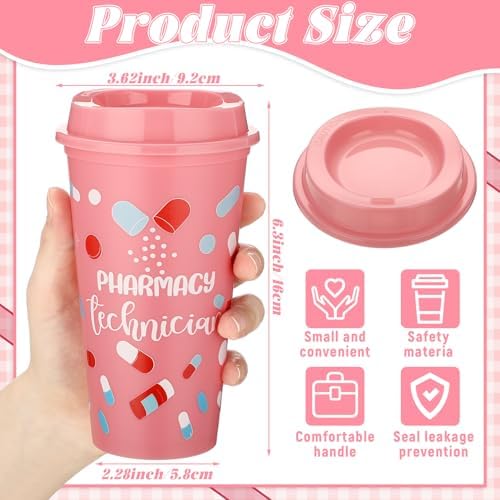 SiliFine 12 Pcs Pharmacy Week Gifts Bulk 16 oz Pharmacist Tumblers Gifts - Image 2