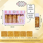 Confect Christmas Sprinkles | Gold Sprinkles | Mix Heart & Star | Flower & Snowflakes For Cake Decorating Sprinkle | Edible Sprinkle for Cupcakes - Vegan, Gluten-Free, Nut-Free, Soy-Free, Dairy-Free- 5 Oz - Image 4