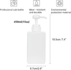 Pump Bottle, Refillable Plastic Empty Lotion Soap Dispenser Liquid Container - Image 5