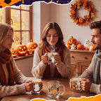 Tioncy 4 Pcs Halloween Coffee Mugs Ghost Glass Cups - Image 5