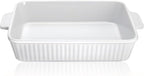 Casserole Dish, 9x13 Baking Pan, 4.4QT Large Casserole Dishes by HOOTO