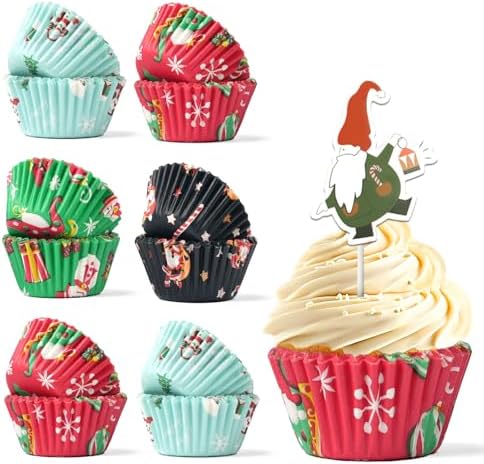 Bake Choice Non-Stick 400pcs White Mini Cupcake Liners for Baking, Greaseproof Muffin Liners for Mini Muffin Pan, Food Grade Cupcake Wrapper for for Party, Wedding, Birthday, Christmas, Valentines by BakeChoice