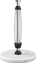 Marble Paper Towel Holder Countertop, Stainless Steel, One-Handed Tear by Awarmhome