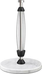 Marble Paper Towel Holder Countertop, Stainless Steel, One-Handed Tear by Awarmhome