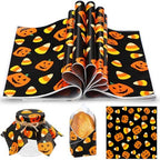 Marspark 100 Sheet Halloween Wax Paper Pumpkin Food Wrapping 11.4 x 11 Inch by Marspark