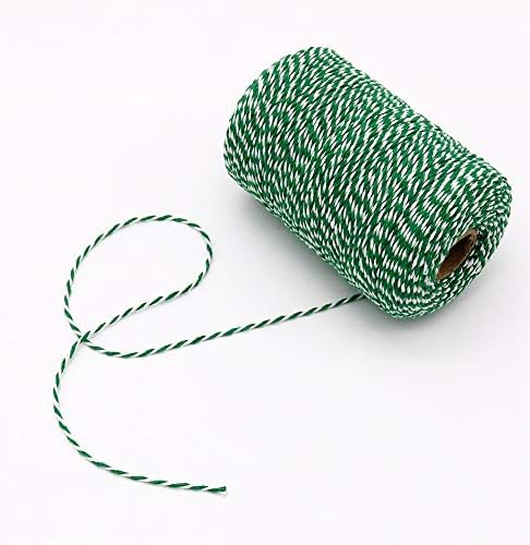 Tenn Well 656ft Green White Cotton Bakers Twine for Baking Crafts - Image 3