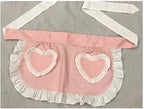 CRB Fashion Waist Apron Kitchen Cooking Restaurant Cotton Bistro Half Aprons - Image 5