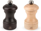 Peugeot Bistro 4 Inch Chocolate Pepper Mill and 4 Inch Natural Salt Mill Set by Unknown