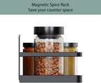 Magnetic Spice Rack Organizer Single Tier Refrigerator Spice Storage Shelf - Image 2