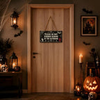 Halloween Decorations - Funny Wooden Sign for Wall Home Door Bathroom - Image 7