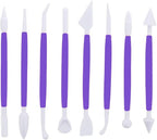 ScivoKaval Marshmallow Fondant Cake Decorating Hand Tool 12 Pcs 5 Sets - Image 2
