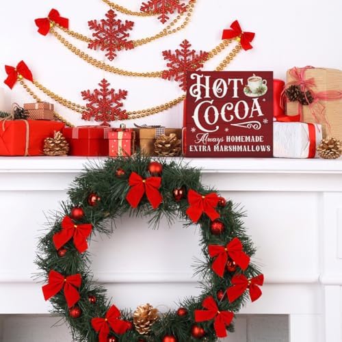 Hot Cocoa Bar Decorations - Christmas Decor, Hot Chocolate Bar Wooden Sign - Image 6
