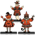 3 Pcs Halloween Decorations Indoor, Wooden Vintage Halloween Kitchen Decor by Golibra