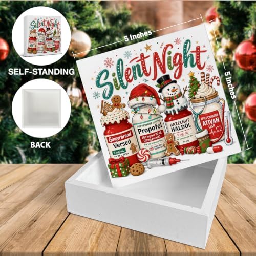 Silent Night Christmas Decor, Funny Medical Christmas Decorations - Image 2