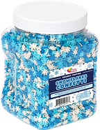 Snowflake Confetti Sprinkles - 1.2 Pounds - Image 6
