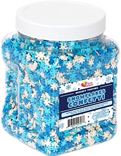 Snowflake Confetti Sprinkles - 1.2 Pounds - Image 6