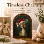 Christmas Reindeer Arched Decor, Rudolph Table Sign, 5.9x7.9 - Image 3