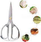 Multi-purpose Kitchen Shears Scissors, Heavy Duty Stainless Steel Scissors - Image 3