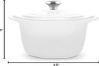 ROSSALLINI Signature Enameled Cast Iron Dutch Oven, Non-Stick Serving Pot - Image 10