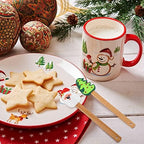 Patelai 6 Pcs Christmas Silicone Spatulas with Wooden Handle,Vivid Style - Image 4