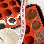HKNMTT Round Silicone Molds 3 PCS, 12-Cavity 2.1" Round Cylinder Chocolate Covered Cookie Mold, Food Grade Non-Stick Baking Moulds for Candy Handmade Soap Pudding Jello Mini Cake Jelly Brownie - Image 5