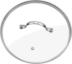 Antrader Tempered Glass Lid, 10.5Inch Cookware Glass Replacement Lid by Antrader