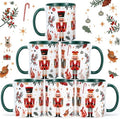 6 Pcs Christmas Nutcracker Gift Mug 11oz for Women Mom by Acellegic