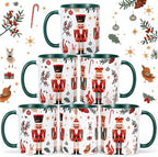 6 Pcs Christmas Nutcracker Gift Mug 11oz for Women Mom by Acellegic