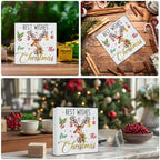 Christmas Sign Decor, Elk Christmas Decorations - Image 3