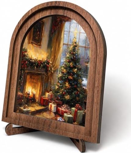 Christmas Arched Table Sign, Rustic Farmhouse Holiday Decor by HPCHENG