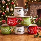 LemonRoad 6 Pcs Christmas Coffee Mugs, 12 oz Holiday Gift Ceramic Mugs Bulk by Unknown