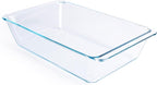 Deep Clear Glass Baking Dish, Rectangular Tempered Glass Baking Pan, The by HUSANMP
