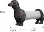 Vintage Dachshund Dog Paper Towel Holder Black Wiener Dog Tissue Towel Display - Image 10