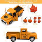 Thanksgiving Truck Decor, Fall Metal Pumpkin Truck, Harvest Decorations - Image 3