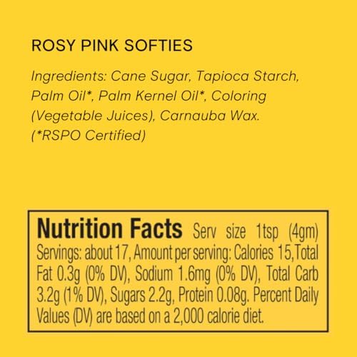 Supernatural Rosy Pink Softies, Dye-Free, Made By Moms, Vegan Topper 16oz - Image 2
