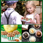 800pcs Christmas Mini Cupcake Liners Candy Pattern Baking Cups - Image 7