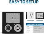 TiFFCOFiO Indoor Mechanical Outlet Timer, 3 Prong Timers - Image 3