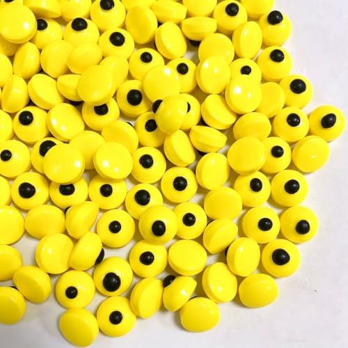 Sentovac Yellow Candy Eyeballs Eyes Edible Sugar Sprinkles Cookie Cake Cupcake Toppers Decorations Small Candy Eyes for Christmas Halloween Cake Decorations Supplies - Image 3