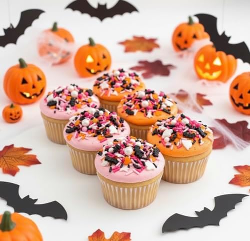 Manvscakes Sprinkles - Themed Sprinkles for Cake Decorating, Sprinkle Mix for Cookies, Ice Cream, Fondant Cake, Caramel Apples, Cupcakes & Other Desserts, Assorted Halloween Sprinkles, 4 oz - Image 5
