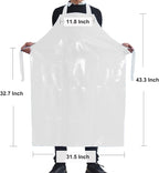 ELEBOX Waterproof Oil Proof Bib Apron Utility Apron Chemical Resistant Apron - Image 3
