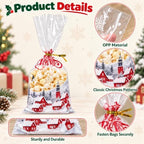 CCINEE 200PCS Christmas Cellophane Treat Bags for Holiday Party Favors - Image 3