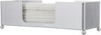 MyGift Paper Towel Holder, Modern Silver Tone Metal Tabletop Paper Dispenser - Image 7